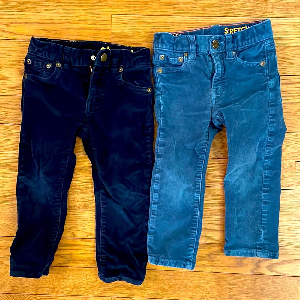 J Crew Crew Cuts size 2 2T Boys Skinny Stretch Cords
